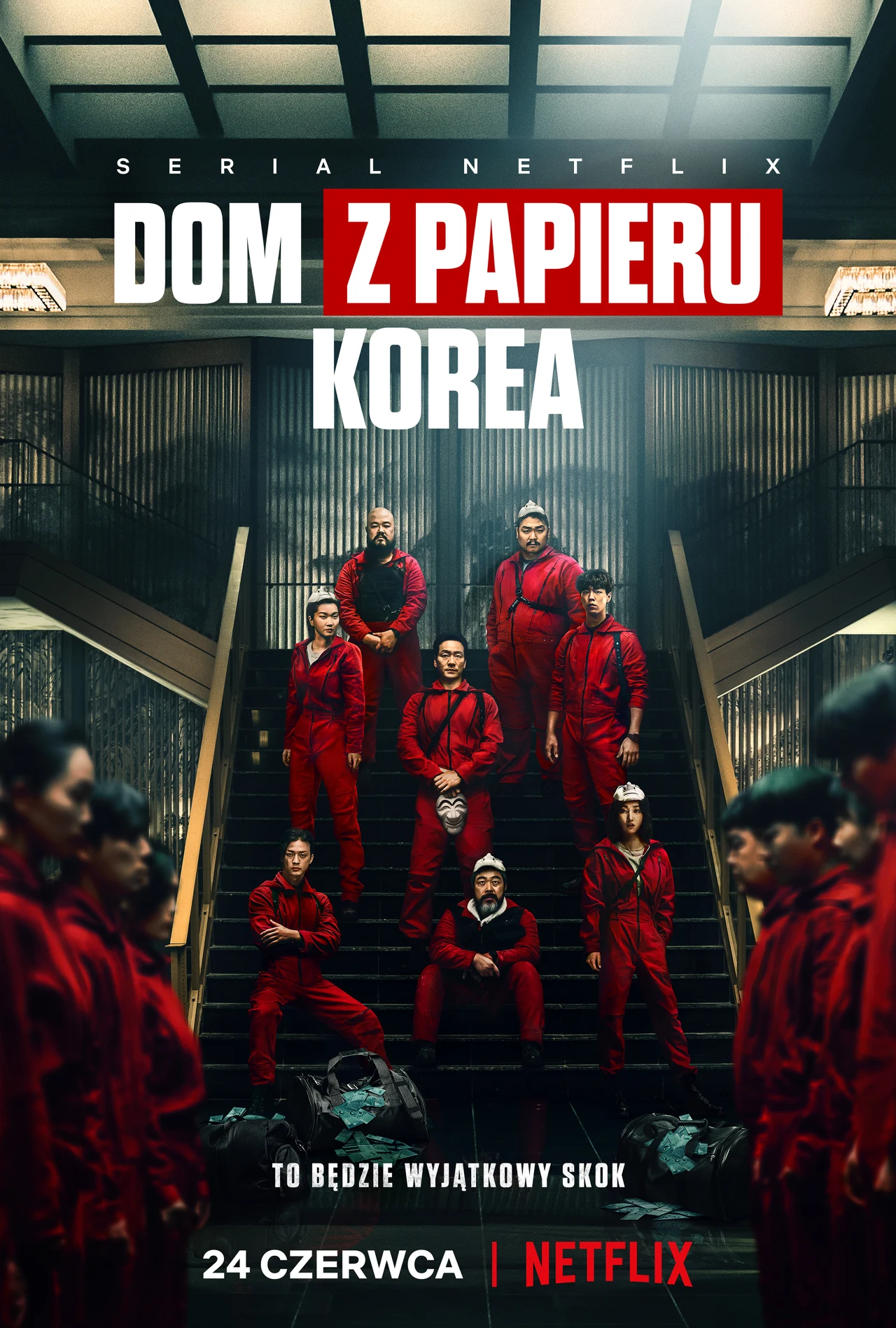 Plakat serialu "Dom z papieru: Korea"