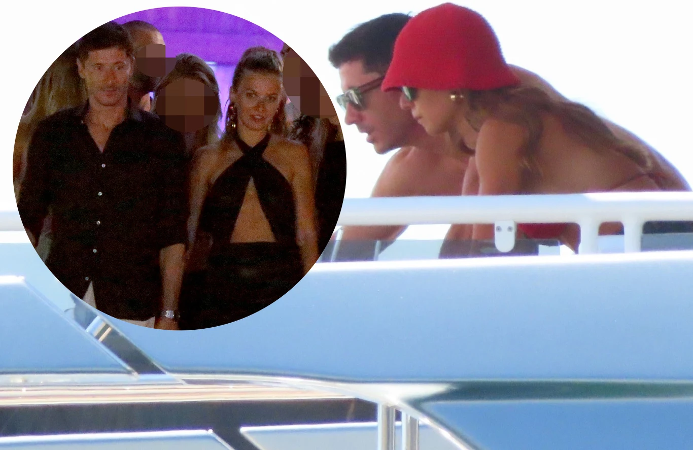 Lewandowscy na jachcie i nocą w klubie Lewandowscy na jachcie i nocą w klubie