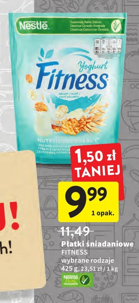 Nestlé Fitness Yoghurt Płatki 425 g