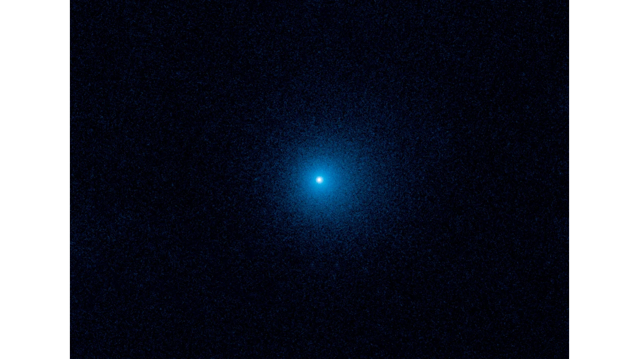 C/2017 K2 (PanSTARRS) sfotografowana przez Kosmiczny Teleskop Hubble'a w 2017 roku