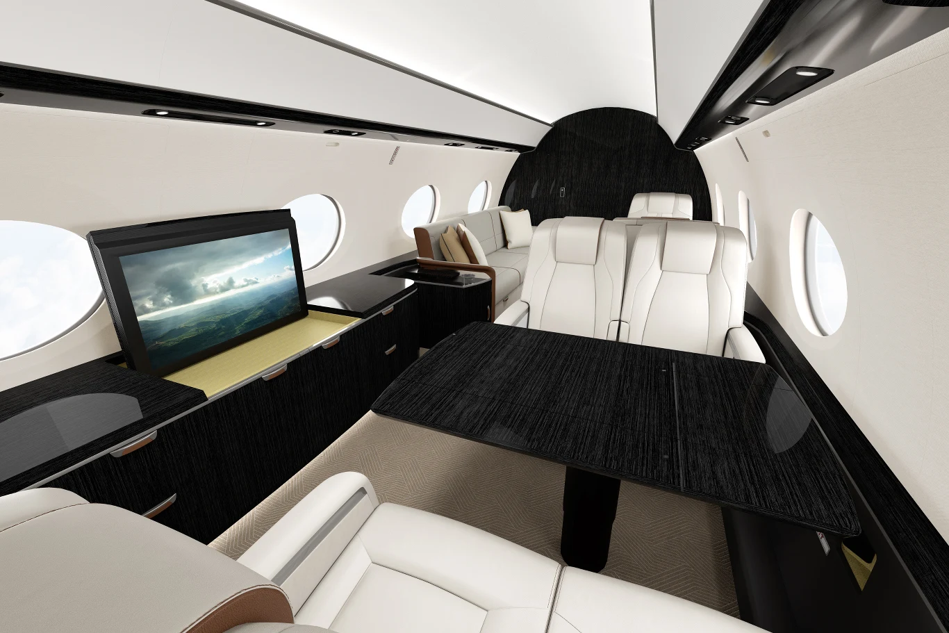 Gulfstream G800 zabiera na pokład 19 pasażerów i oferuje im najwyższy komfort podróży Gulfstream G800 zabiera na pokład 19 pasażerów i oferuje im najwyższy komfort podróży