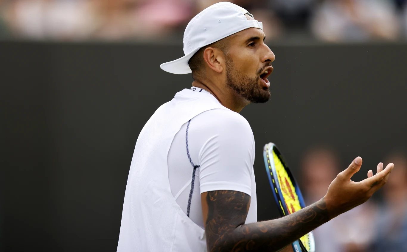 Wimbledon 2022. Na zdjęciu Nick Kyrgios Wimbledon 2022. Na zdjęciu Nick Kyrgios