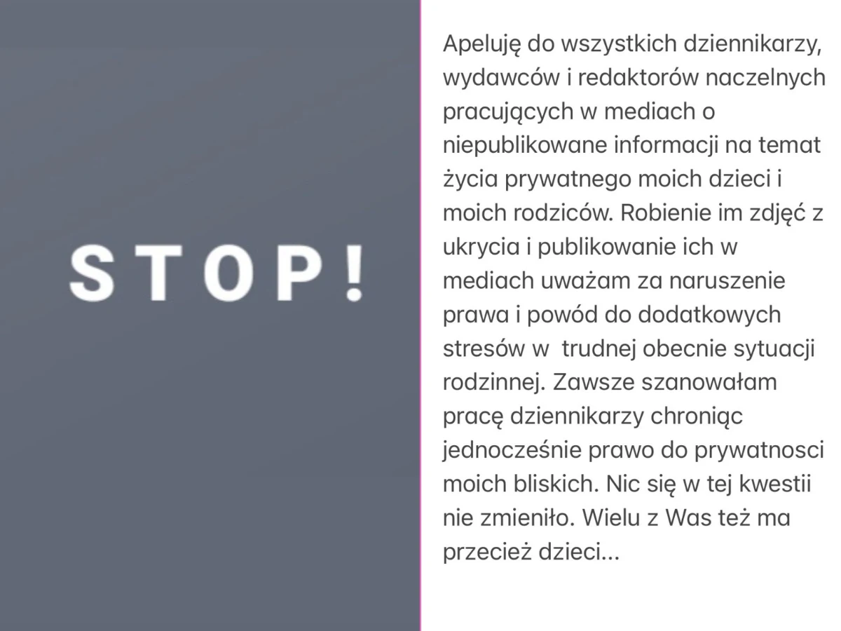 Apel Katarzyny Cichopek Apel Katarzyny Cichopek