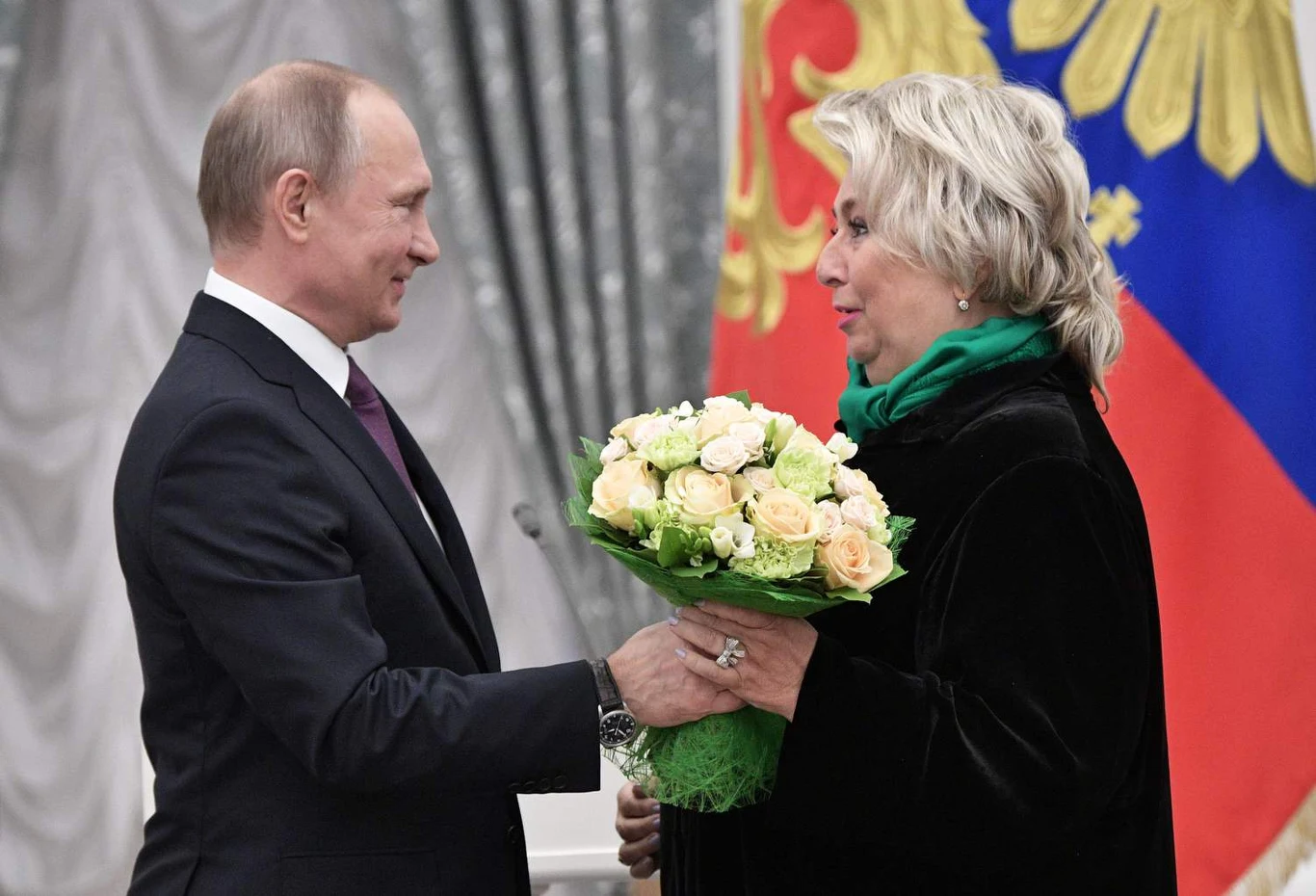 Tatiana Tarasowa i Władimir Putin