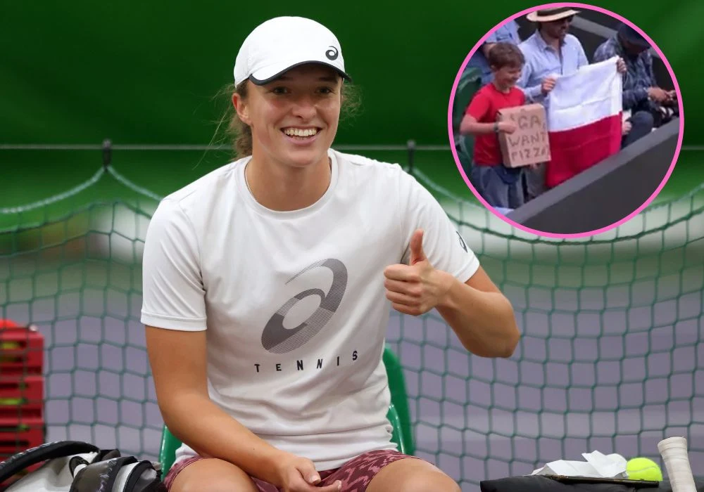 Iga Świątek dostała zaproszenie na pizzę od fana Iga Świątek dostała zaproszenie na pizzę od fana