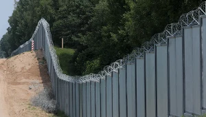 Zapora na granicy polsko-białoruskiej