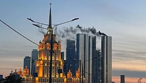 Pożar w centrum Moskwy