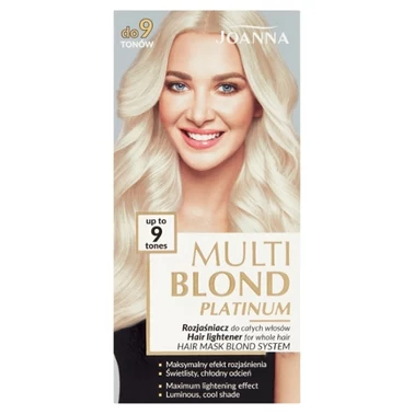 Joanna Multi Blond Platinum Rozjaśniacz do całych włosów do 9 tonów - 1