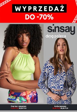 Wyprzedaż w Sinsay! Ding Poleca Lipiec 2022