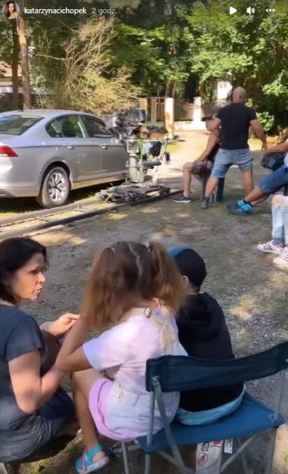 Katarzyna Cichopek pochwaliła się wizytą córki na planie "M jak miłość"