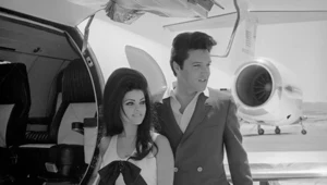 Elvis Presley w towarzystwie Priscilli Presley