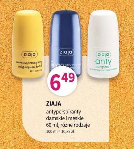 Ziaja Ananasowy trening skóry Antyperspirant kontrol 60 ml