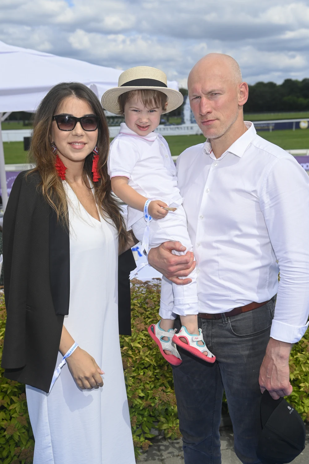 Krzysztof "Diablo" Włodarczyk z partnerką i córką Krzysztof "Diablo" Włodarczyk z partnerką i córką