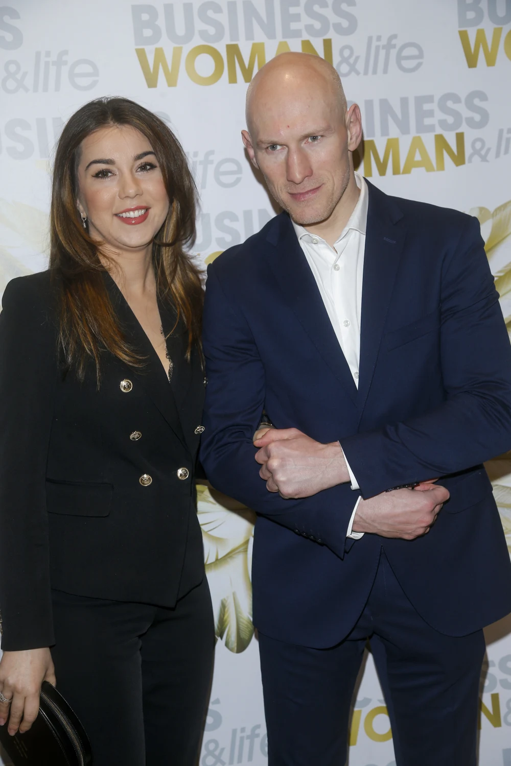 Krzysztof "Diablo" Włodarczyk z partnerką Krzysztof "Diablo" Włodarczyk z partnerką