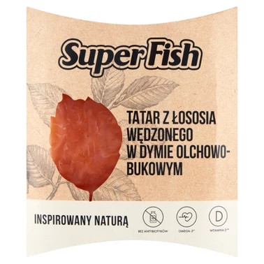 SuperFish Tatar z łososia wędzonego w dymie olchowo-bukowym 150 g - 0