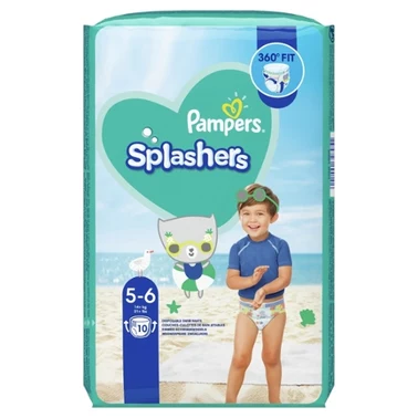 Pampers Splashers Baby Shark Pieluchomajtki do pływania, rozmiar 5, 14kg+, 10szt - 3