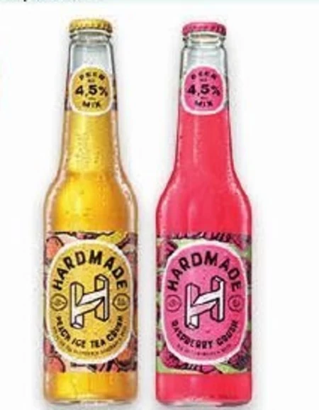 Hardmade Strawberry Crush Piwo bezalkoholowe z lemoniadą o smaku cytryny i truskawki 400 ml