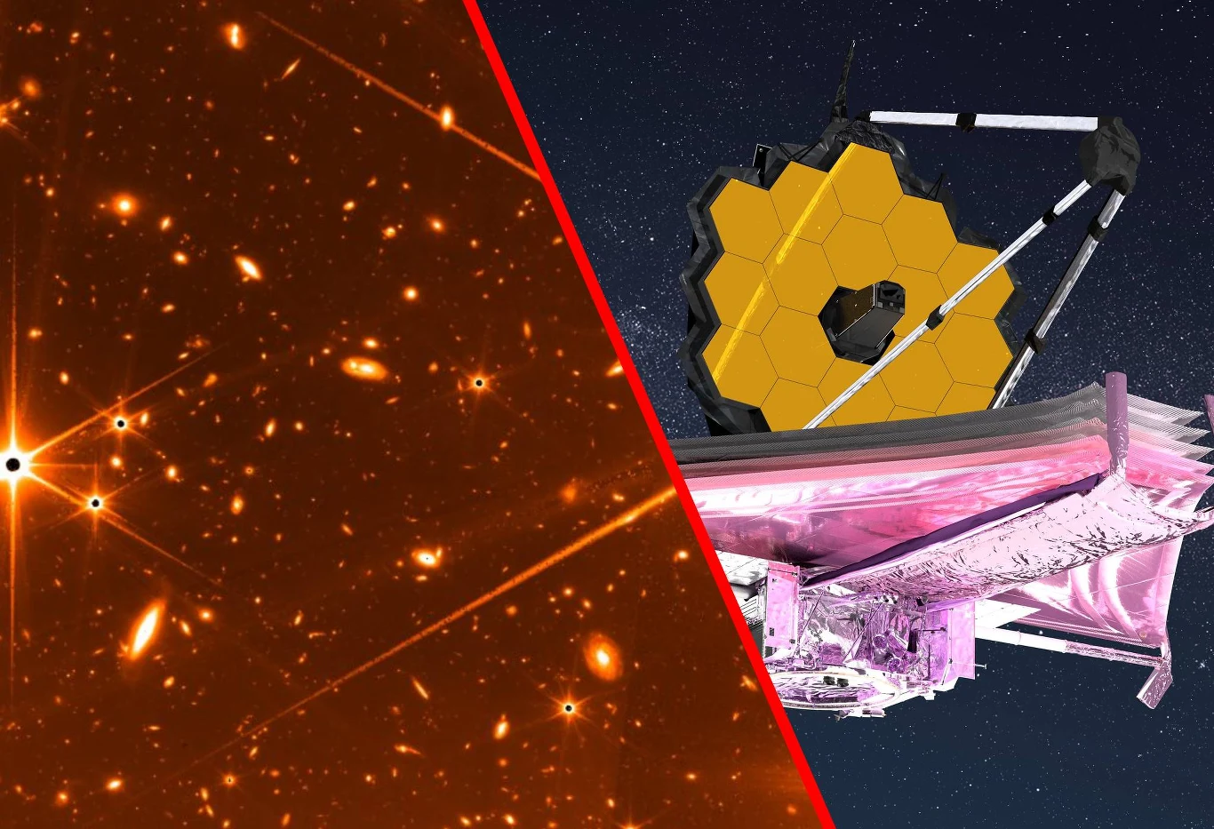 Teleskop Kosmiczny Jamesa Webba wykonał najgłębsze zdjęcie kosmosu w podczerwieni. Teleskop Kosmiczny Jamesa Webba wykonał najgłębsze zdjęcie kosmosu w podczerwieni.