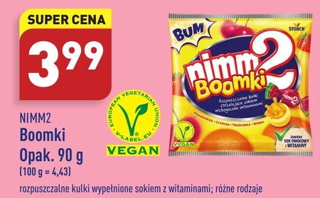 nimm2 Boomki Rozpuszczalne kulki strzelające sokiem wzbogacone witaminami 90 g (17 sztuk)