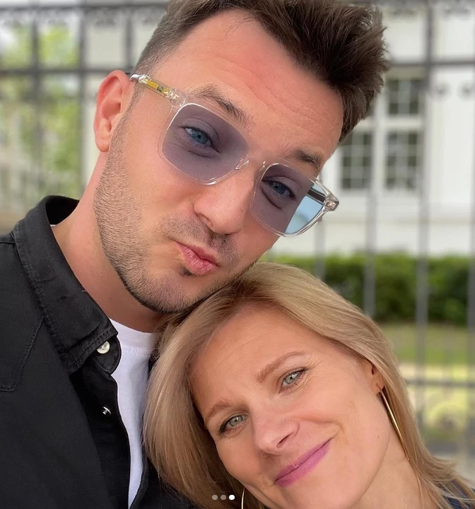 Anna Głogowska z przystojniakiem