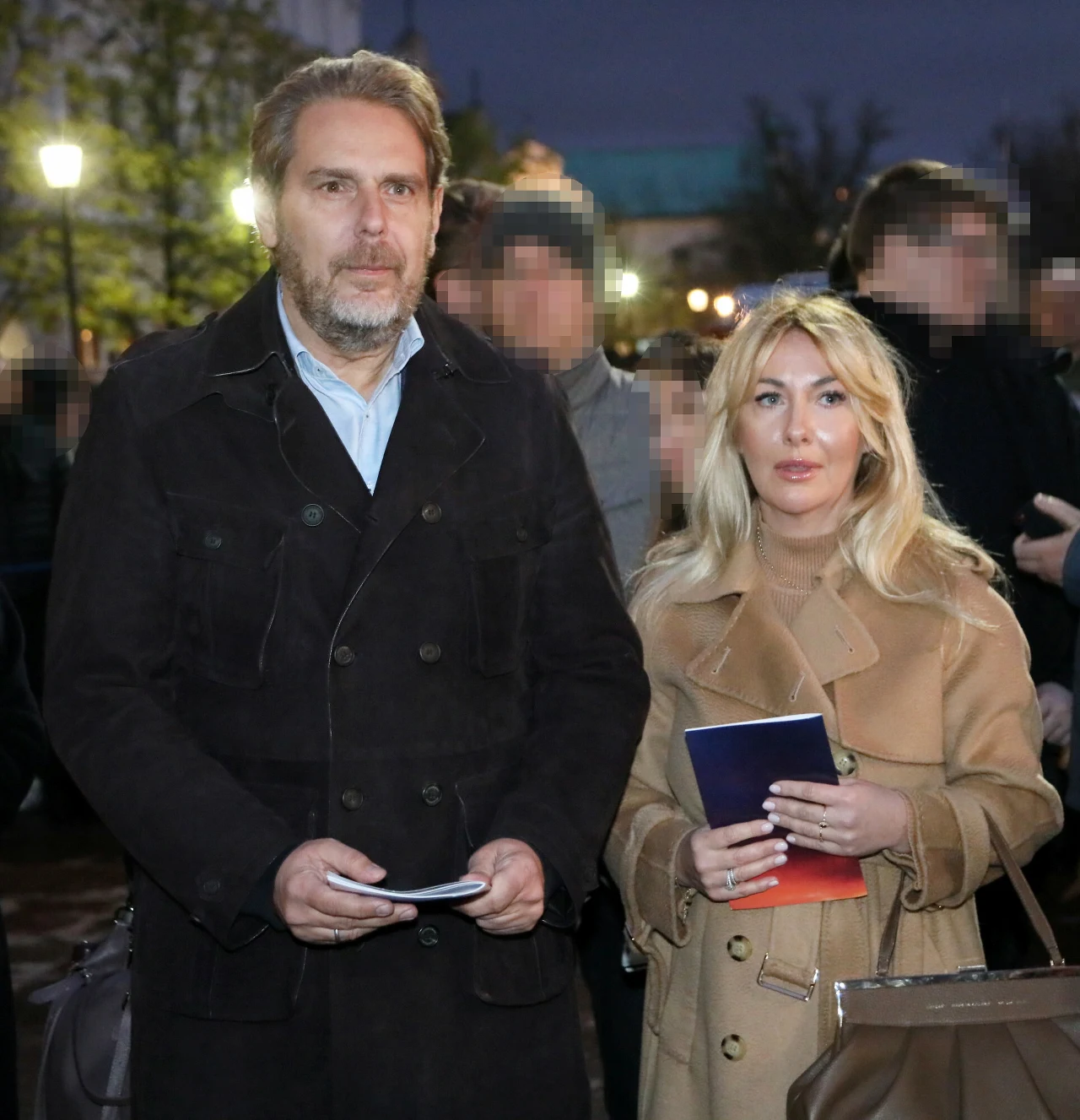 Wojciech Modest Amaro z żoną, Agnieszką Amaro Wojciech Modest Amaro z żoną, Agnieszką Amaro