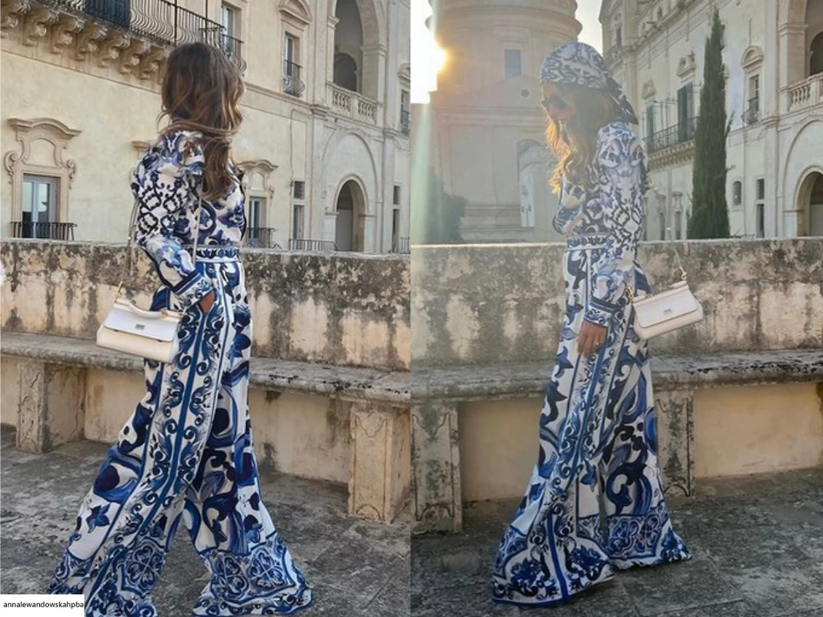 Anna i Robert Lewandowscy na Sycylii. Pokazali się w nietuzinkowych kreacjach na IG@annalewandowskahpba/ Anna i Robert Lewandowscy na Sycylii. Pokazali się w nietuzinkowych kreacjach na IG@annalewandowskahpba/