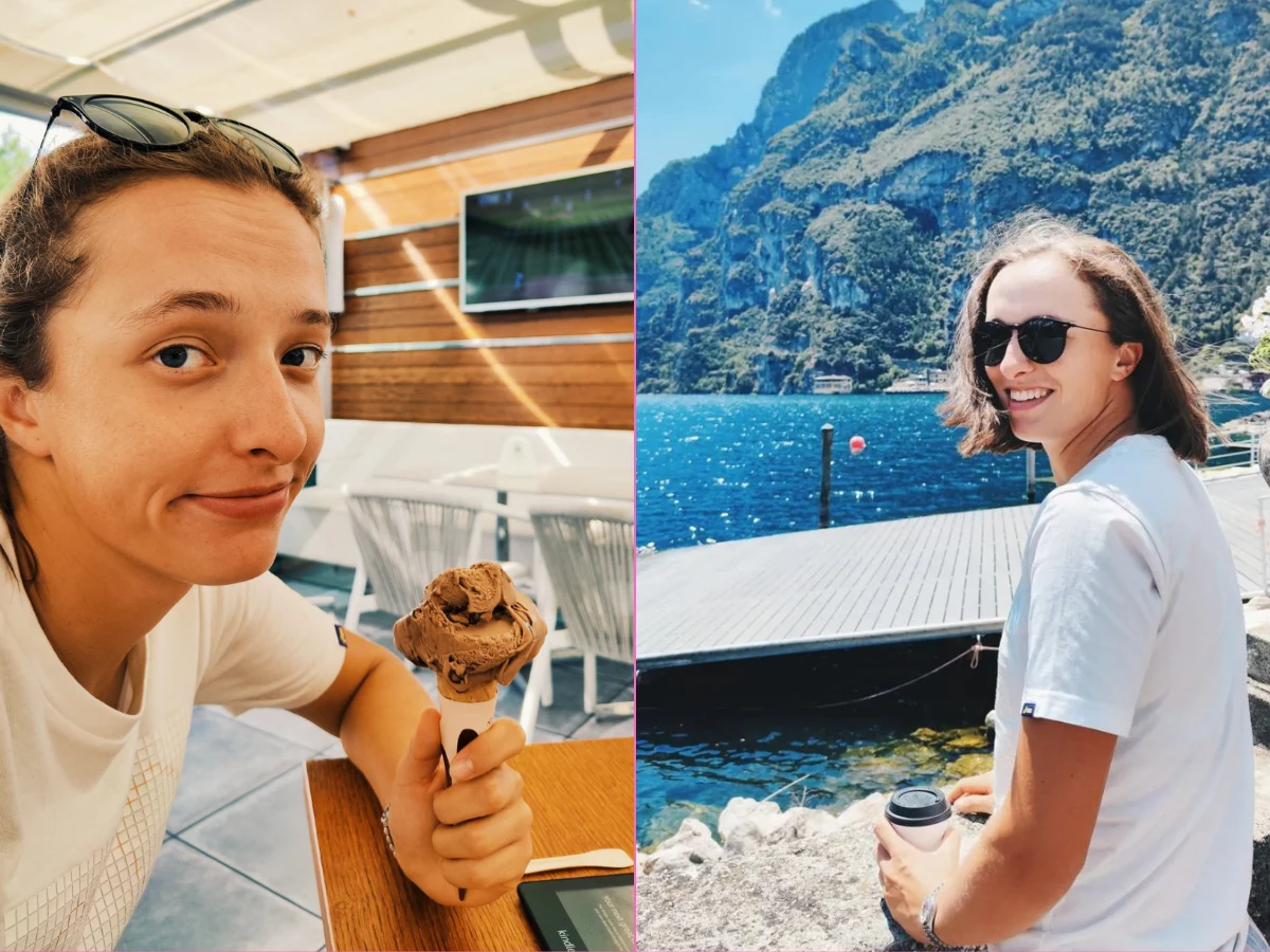 Iga Świątek na wakacjach Iga Świątek na wakacjach