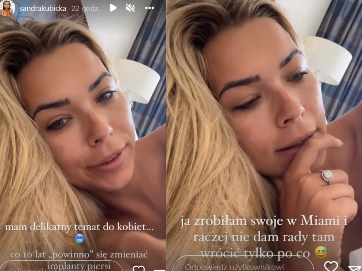 Sandra Kubicka musi wymienić implanty w piersiach @sandrakubicka/