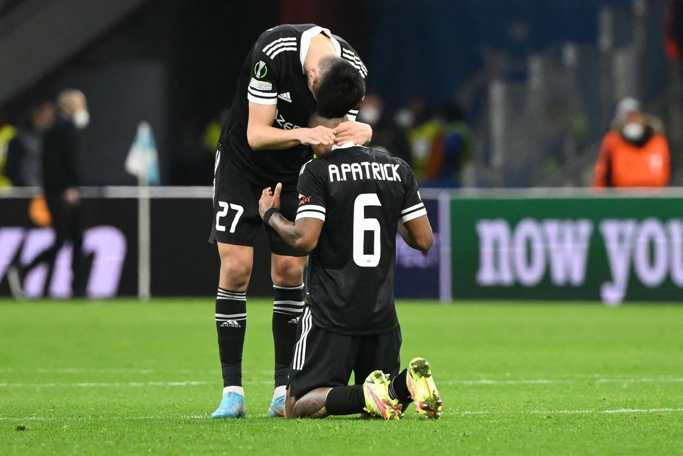 Karabach Agdam w meczu z Olympique Marsylia Karabach Agdam w meczu z Olympique Marsylia