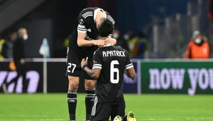 Karabach Agdam w meczu z Olympique Marsylia