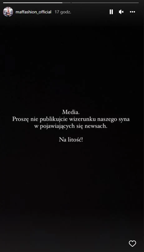 Maffashion wydała oświadczenie Maffashion wydała oświadczenie