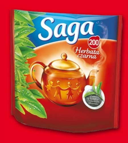 Saga Herbata czarna 280 g (200 torebek)
