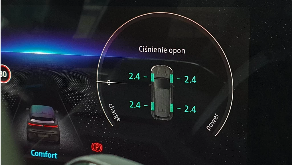 TPMS monitoruje ciśnienie w oponach pojazdu