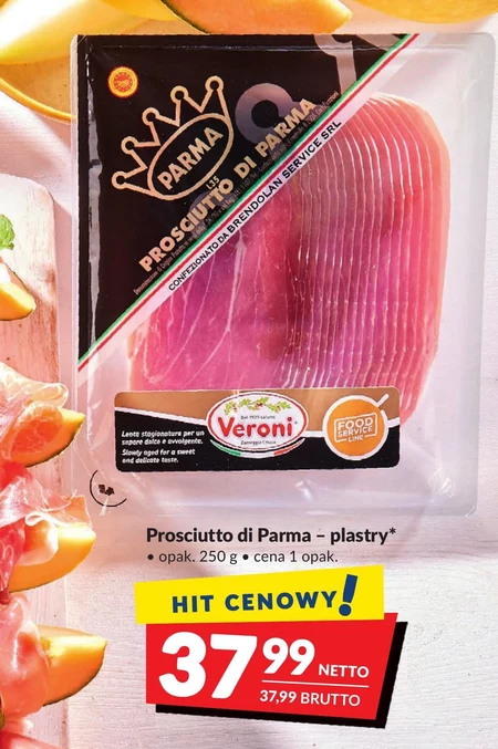 Veroni Prosciutto Di Parma Szynka wieprzowa 0,250 kg