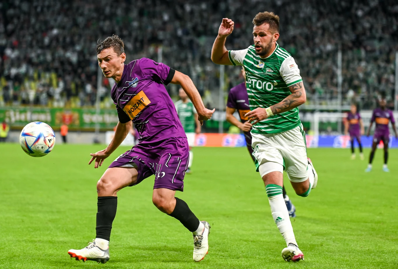07.07.2022 Gdansk Polsat Plus Arena Gdansk. Liga Konferencji. Mecz Lechia Gdansk - FK Akademija Pandev. fot Przemek Swiderski/REPORTER N/z. Rafal Pietrzak 07.07.2022 Gdansk Polsat Plus Arena Gdansk. Liga Konferencji. Mecz Lechia Gdansk - FK Akademija Pandev. fot Przemek Swiderski/REPORTER N/z. Rafal Pietrzak