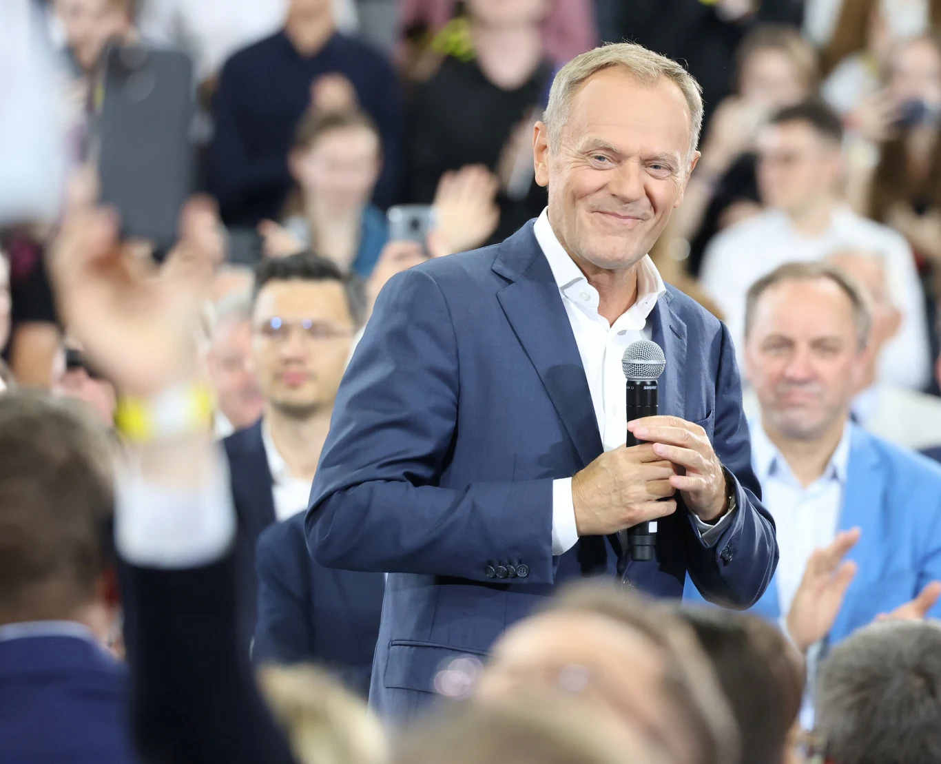 Przewodniczący Donald Tusk podczas konwencji PO w Radomiu Przewodniczący Donald Tusk podczas konwencji PO w Radomiu
