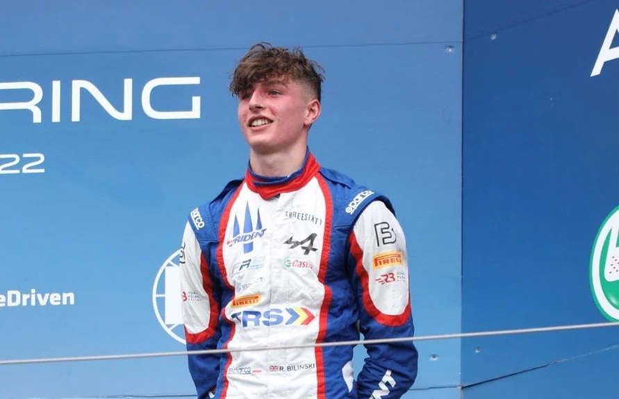 Formuła 3. Roman Biliński na podium