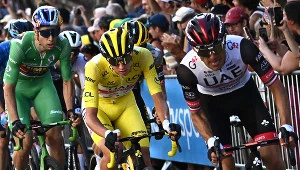 Rafał Majka przed Tadejem Pogačarem