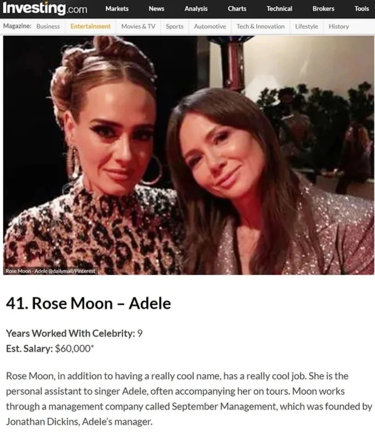 Kiinga Rusin i Adele, fot. investing.com/https://www.instagram.com/kingarusin/?hl=pl Kiinga Rusin i Adele, fot. investing.com/https://www.instagram.com/kingarusin/?hl=pl