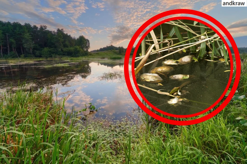 Na zalewie w Nieliszu (fot. Instagram) pojawiły się szczeżuje