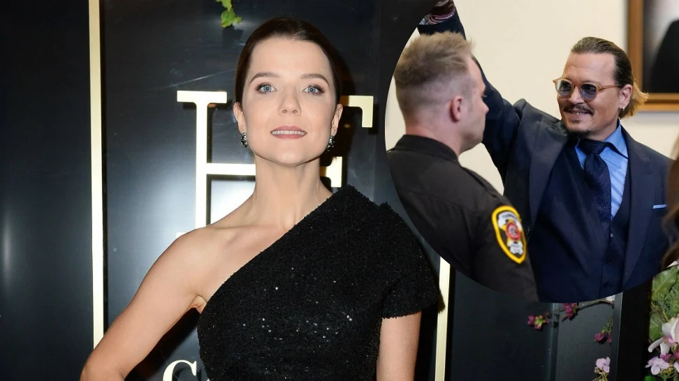 Joanna Jabłczyńska i Johnny Depp Joanna Jabłczyńska i Johnny Depp