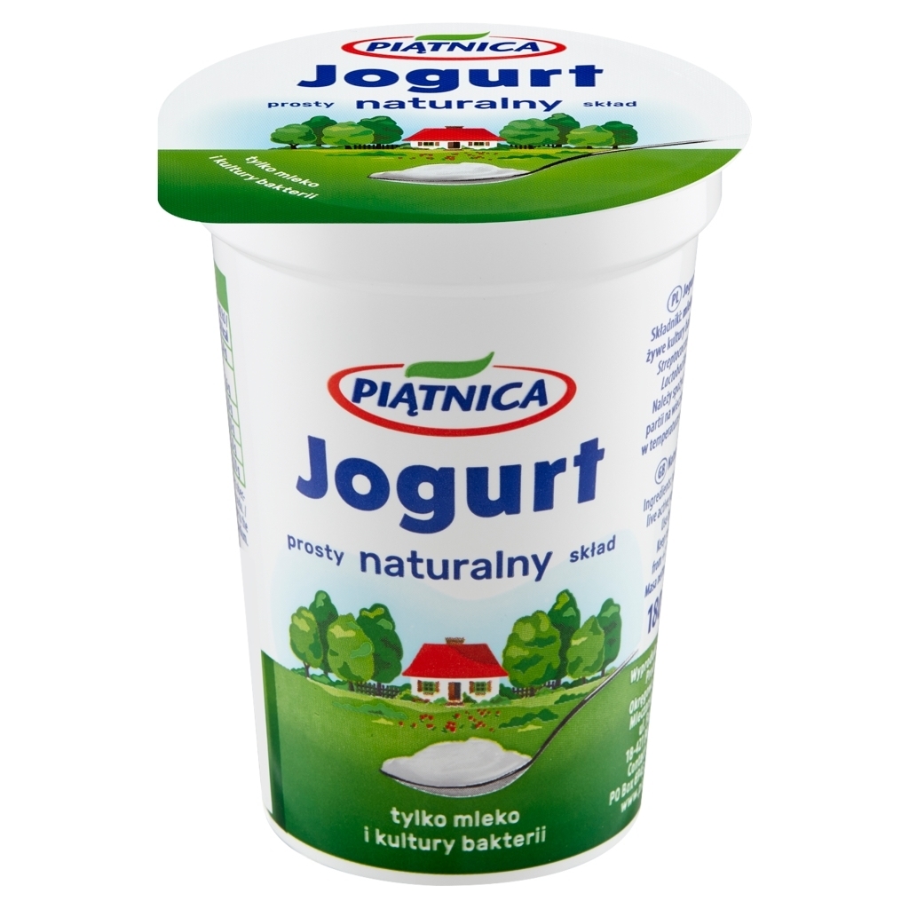 Piątnica Jogurt naturalny 180 g - promocja Społem Kielce - Ding.pl