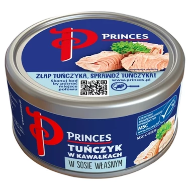Princes Tuńczyk w kawałkach w sosie własnym 160 g - 0