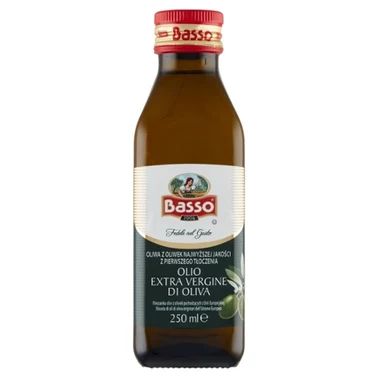 Basso Oliwa z oliwek najwyższej jakości z pierwszego tłoczenia 250 ml - 0