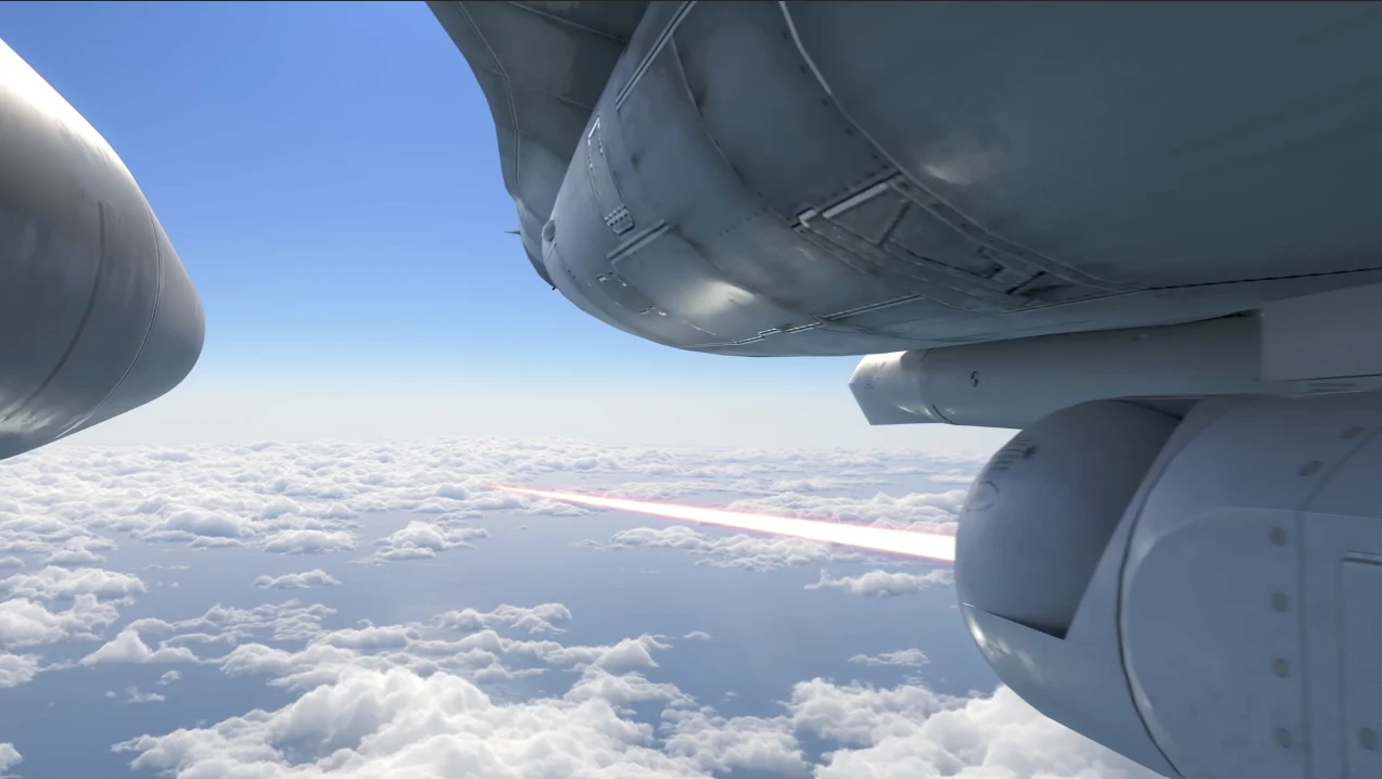 Broń laserowa zamontaowana w F16 Broń laserowa zamontaowana w F16