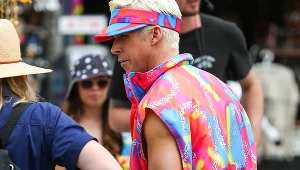 Ryan Gosling na planie filmu "Barbie"