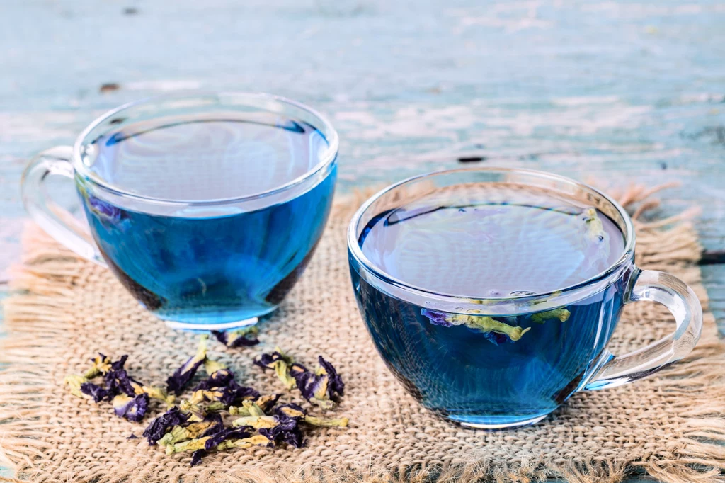Niebieska herbata ma wiele właściwości zdrowotnych i zawiera dużo cennych witamin oraz minerałów