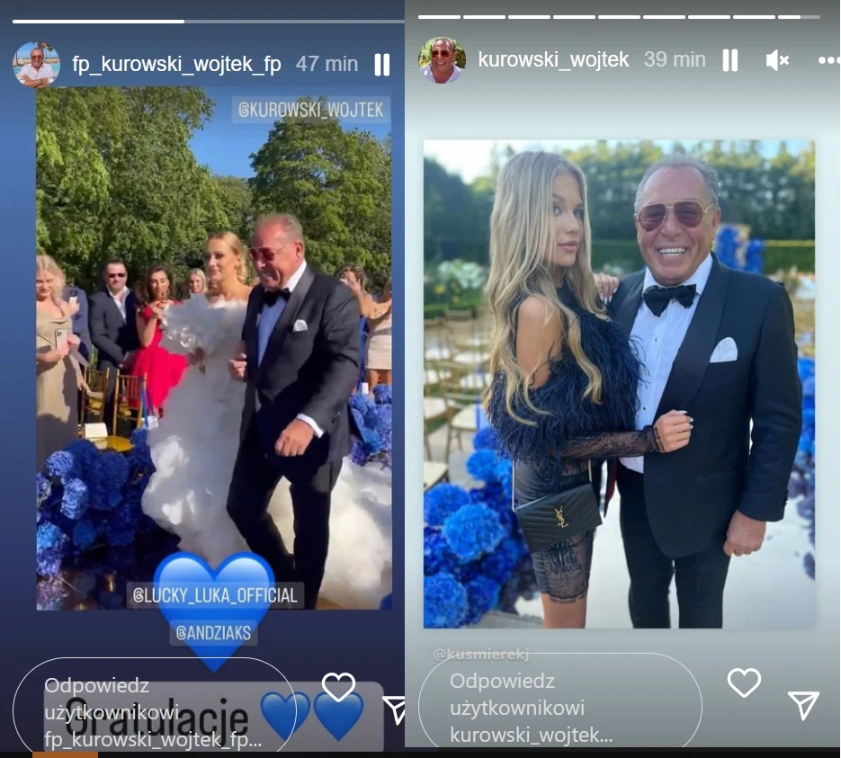 Kurowski z Andziaks i ukochaną Julią 