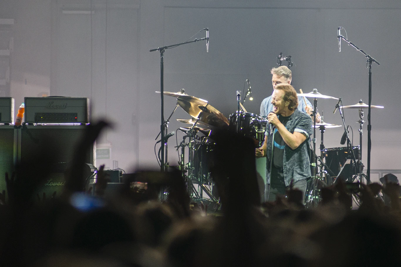 Pearl Jam podczas koncertu w Krakowie.
