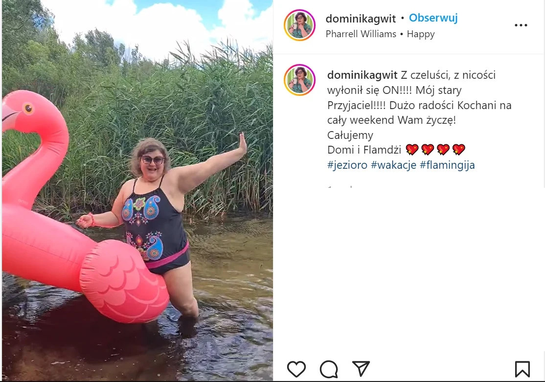 Dominika Gwit znów wyciągnęła wielkiego ptaka /https://www.instagram.com/dominikagwit// Dominika Gwit znów wyciągnęła wielkiego ptaka /https://www.instagram.com/dominikagwit//